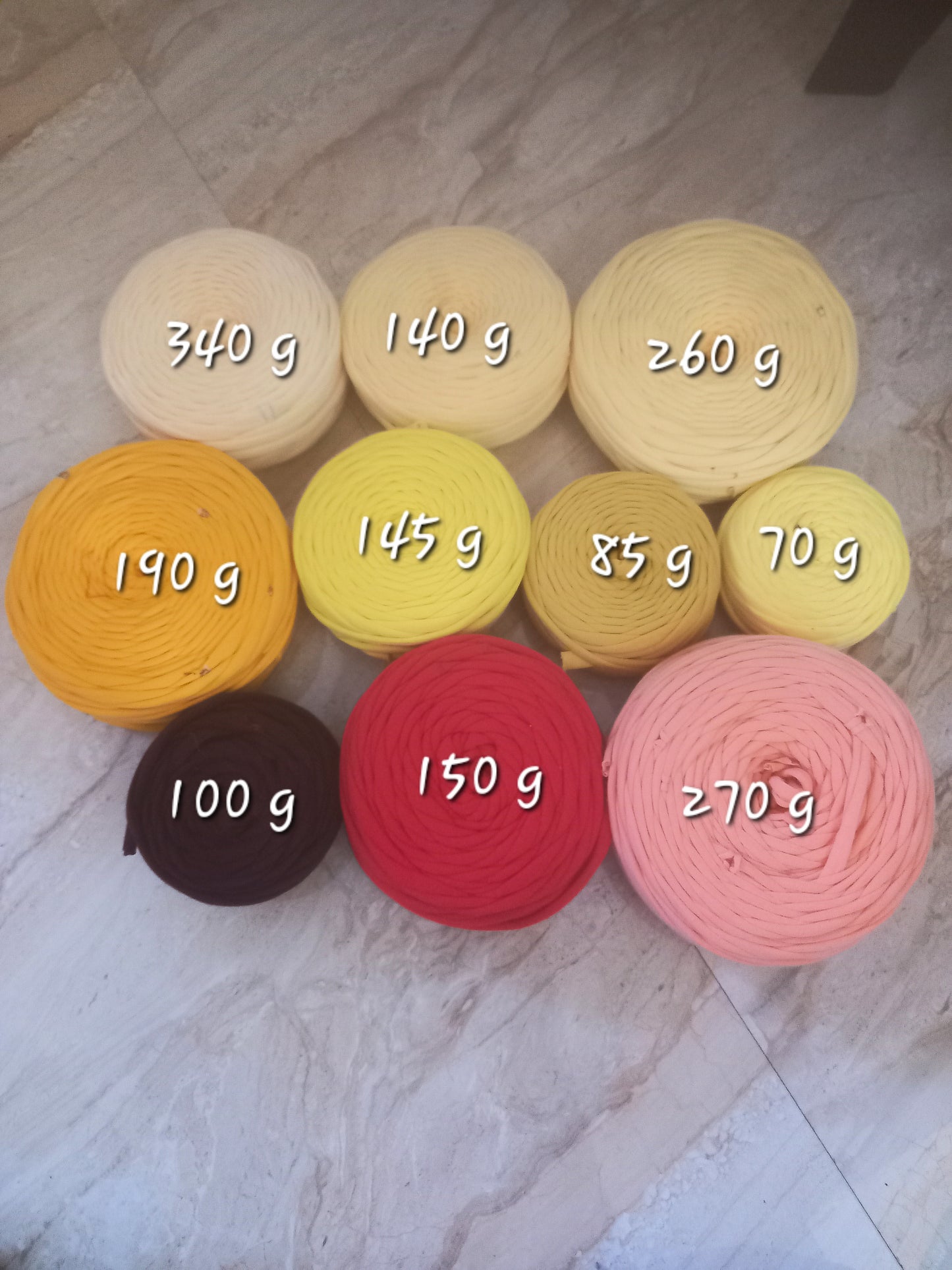 Yellow Joint tshirt yarn