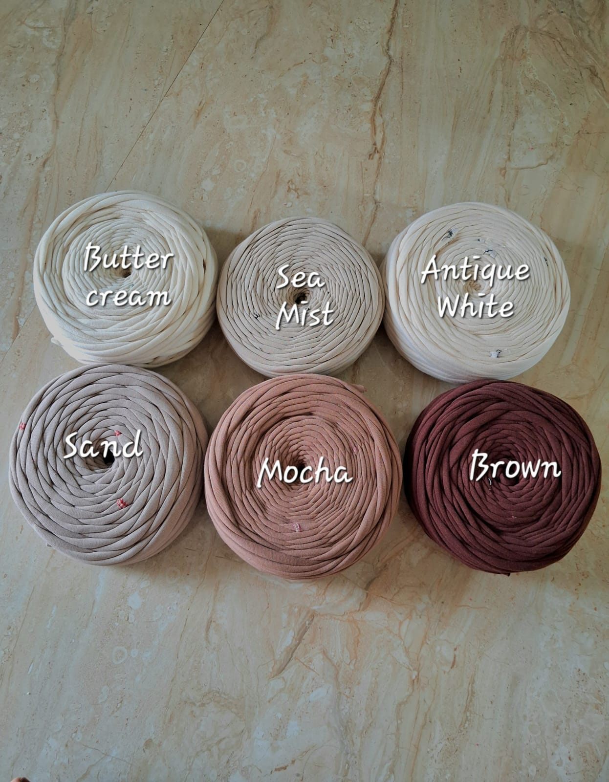 Shades of Brown joint t-shirt yarn