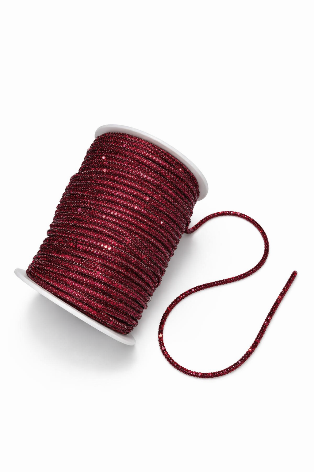 Red Rhinestone Rope for Phone Slings & Macramé Bags | Bling Rhinestone Cord