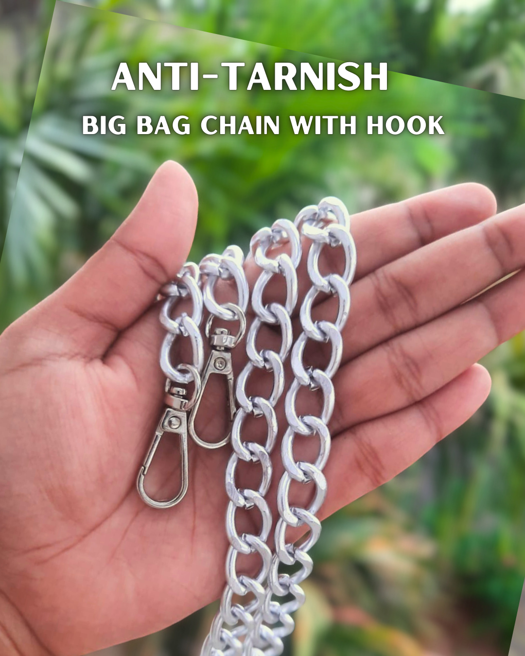 Silver Anti-tarnish bag chain