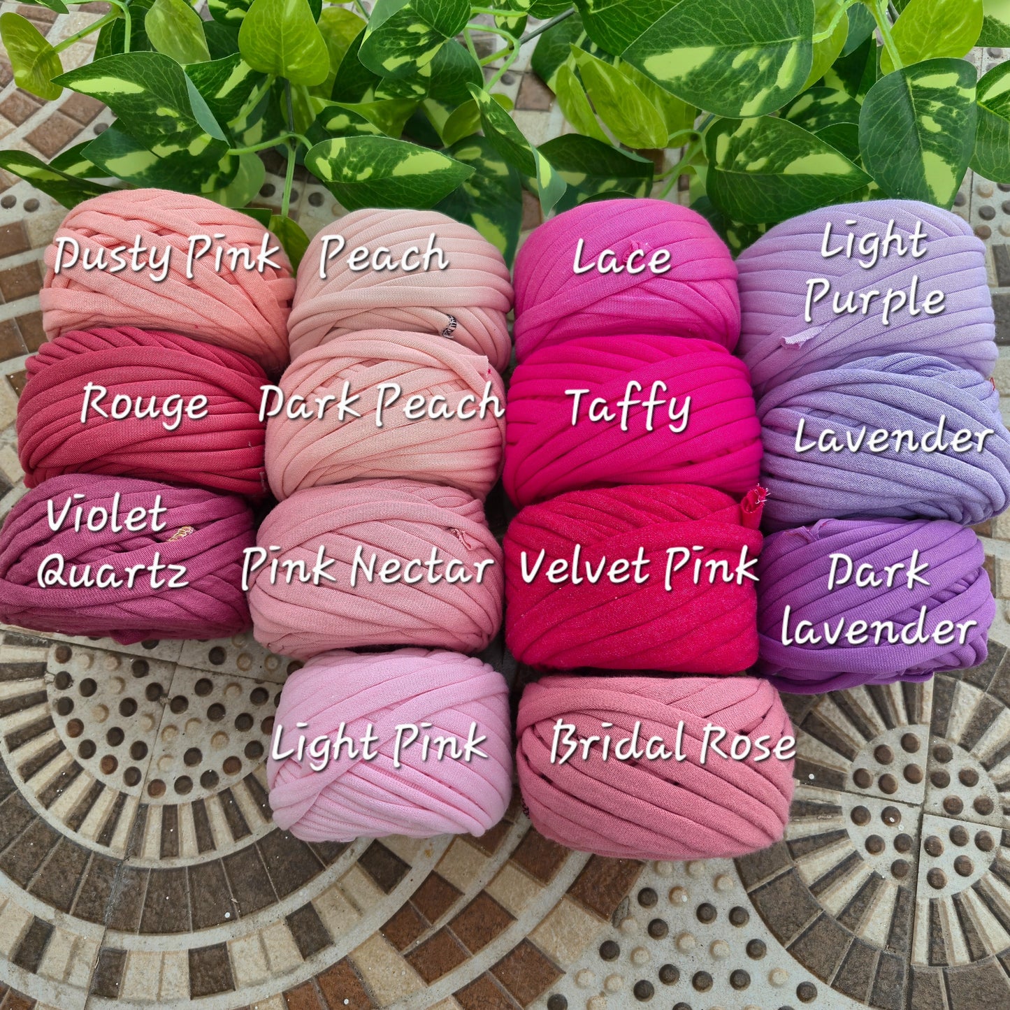 Shades of pink Joint Tshirt yarn