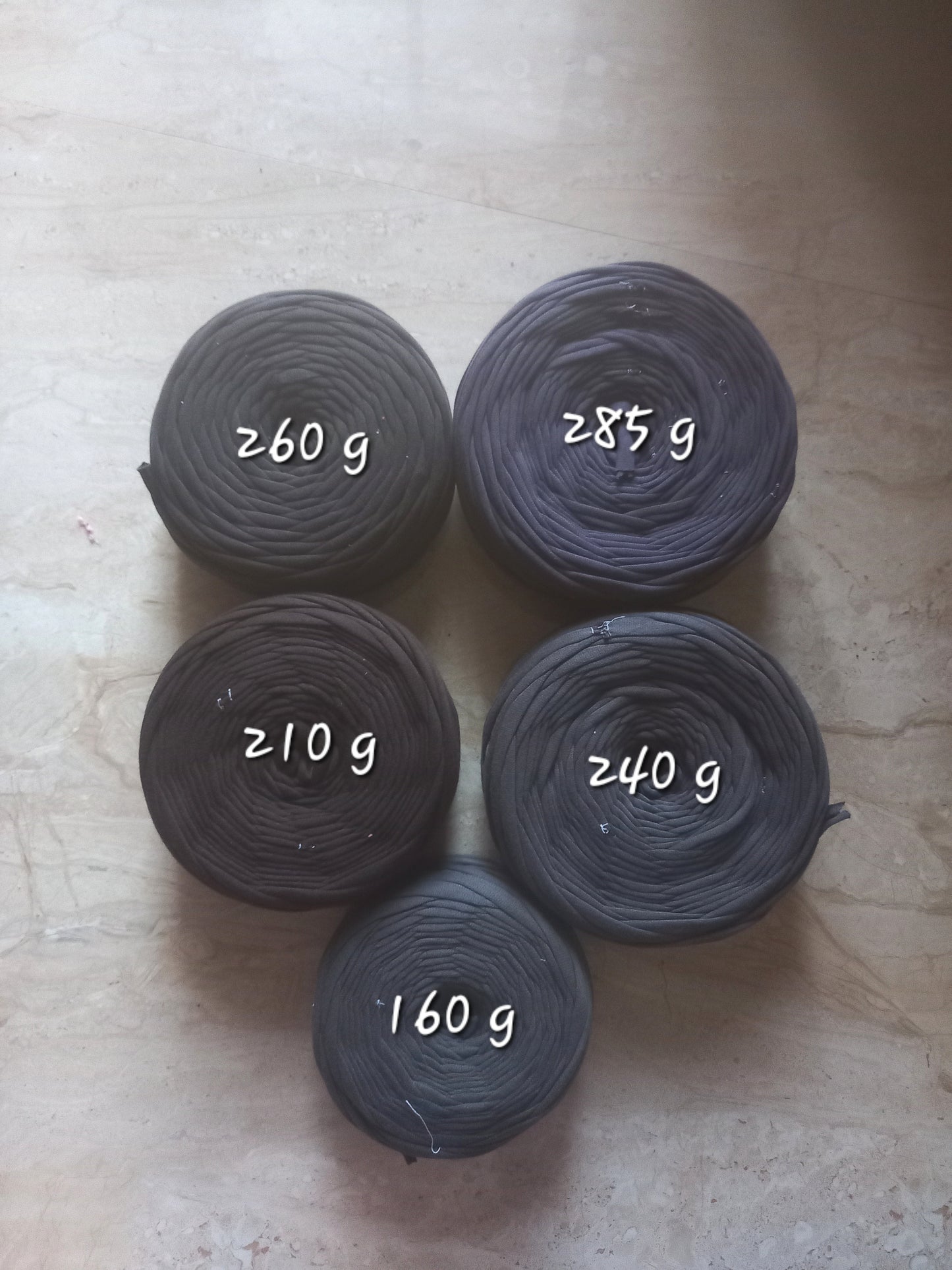 shades of grey joint tshirt yarn