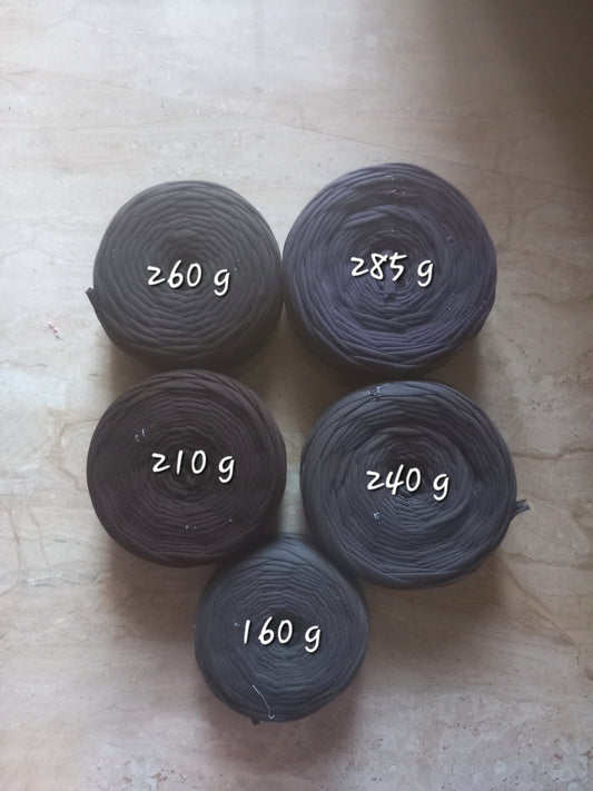 shades of grey joint tshirt yarn