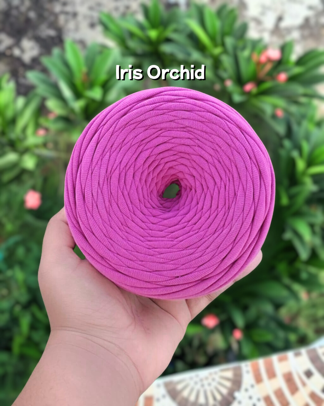 Iris Orchid tshirt yarn