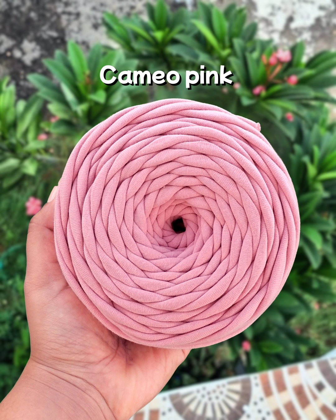 Cameo pink tshirt yarn