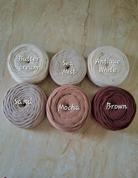 Shades of Brown joint t-shirt yarn