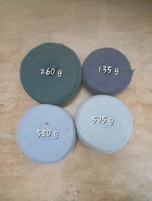 Shades of blue joint tshirt yarn