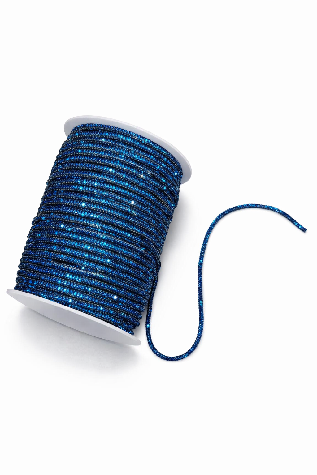 Blue Rhinestone Rope for Phone Slings & Macramé Bags | Bling Rhinestone Cord