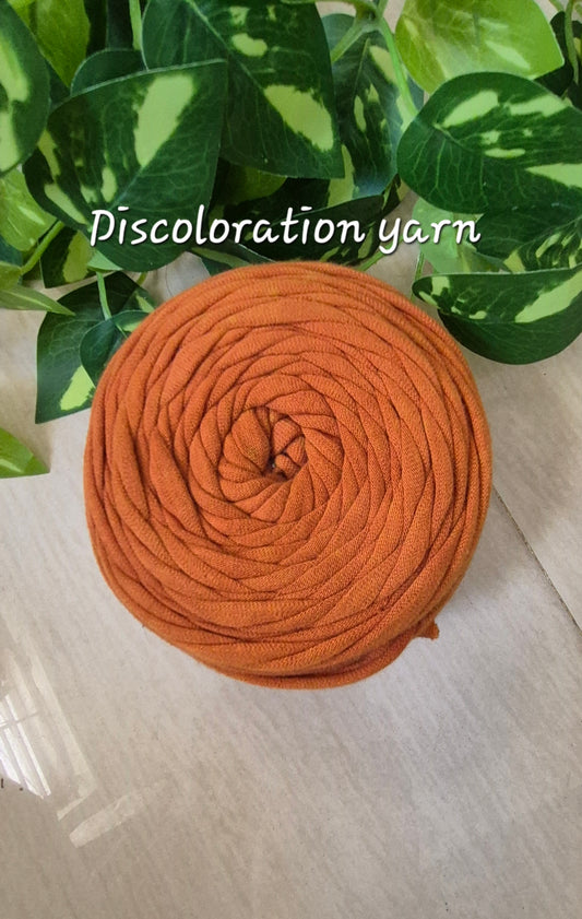 Discoloration Tshirt yarn