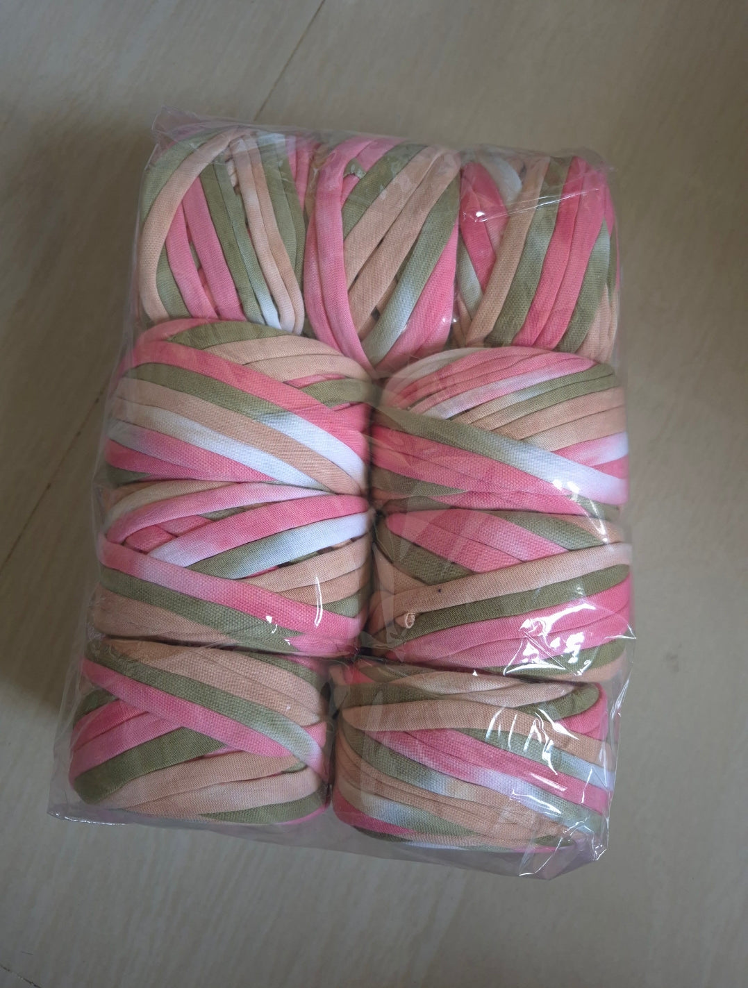 Multi color Tshirt Yarn lotus