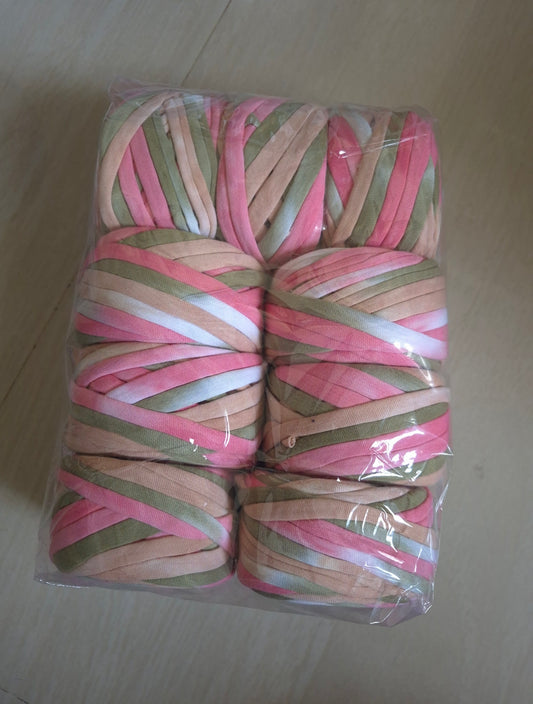 Multi color Tshirt Yarn lotus