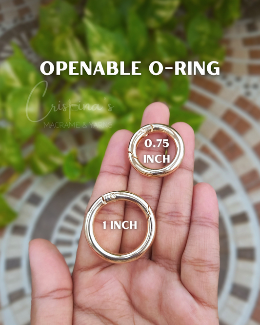 Openable spring O-ring