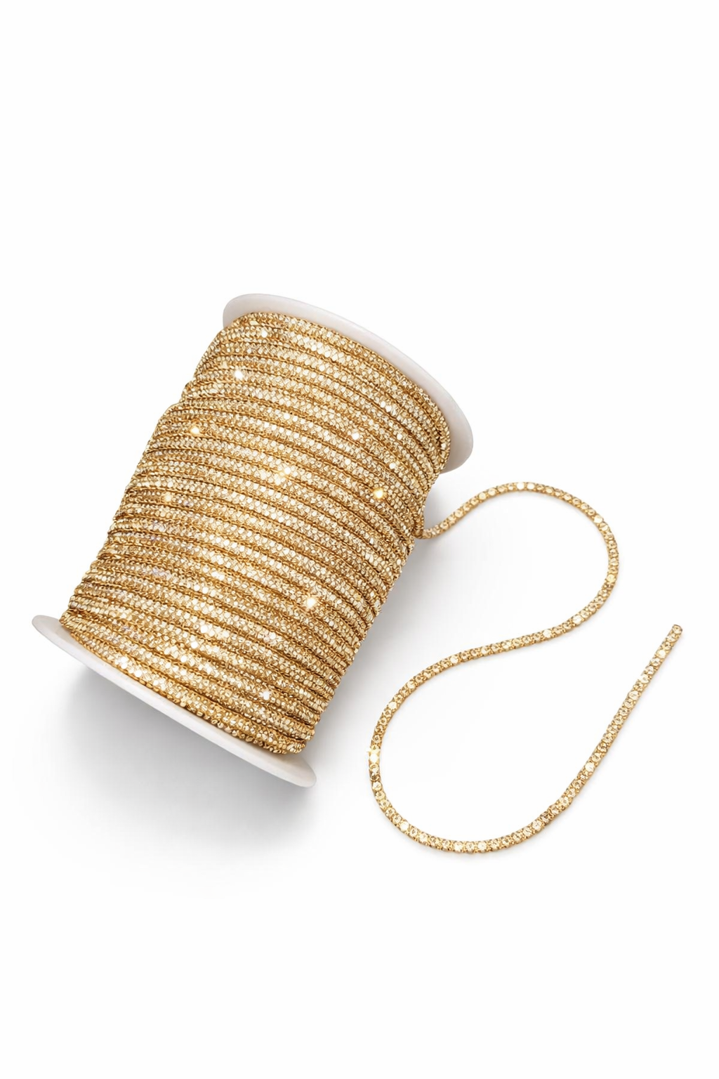 Gold Rhinestone Rope for Phone Slings & Macramé Bags | Bling Rhinestone Cord