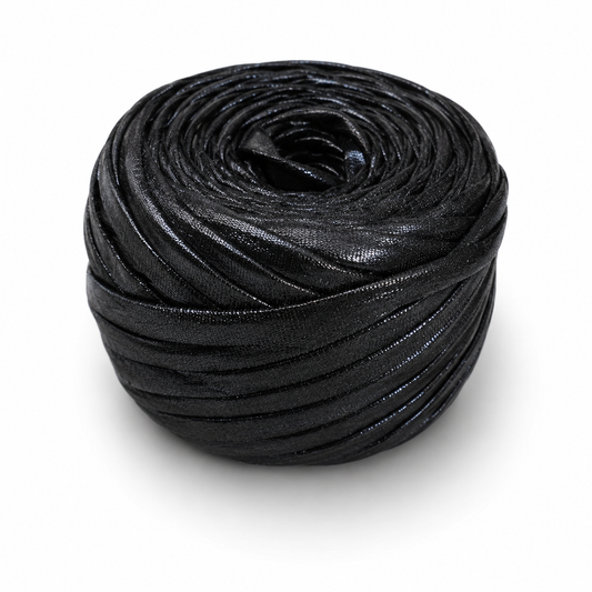 Black metallic T-Shirt Yarn