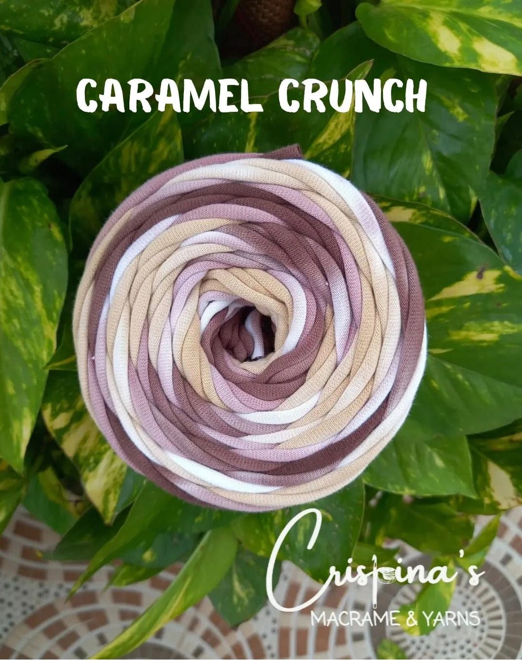 Caramel crunch Multi color Tshirt Yarn