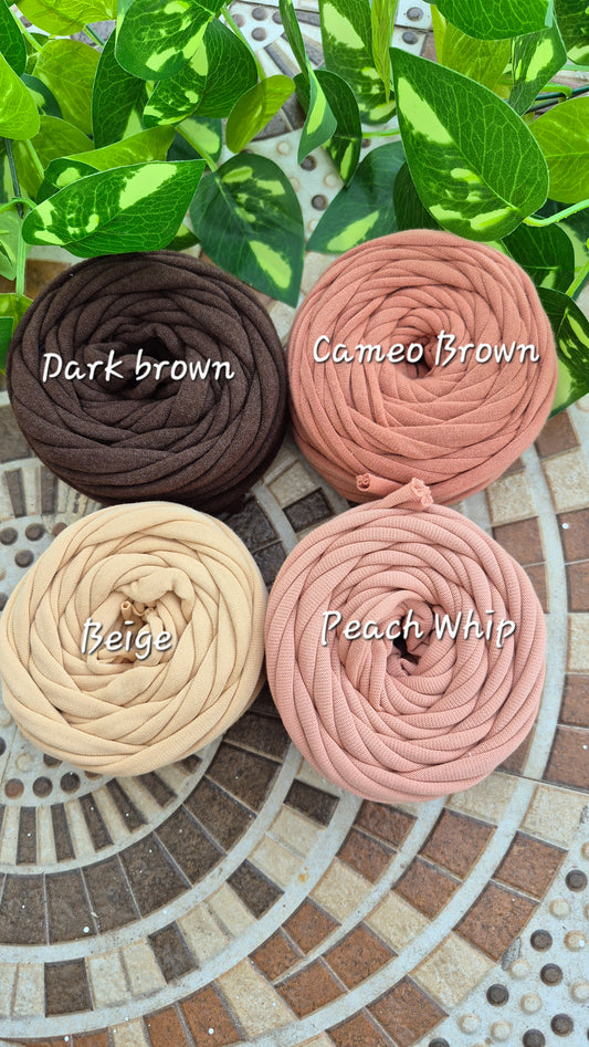 Shades of Brown joint t-shirt yarn