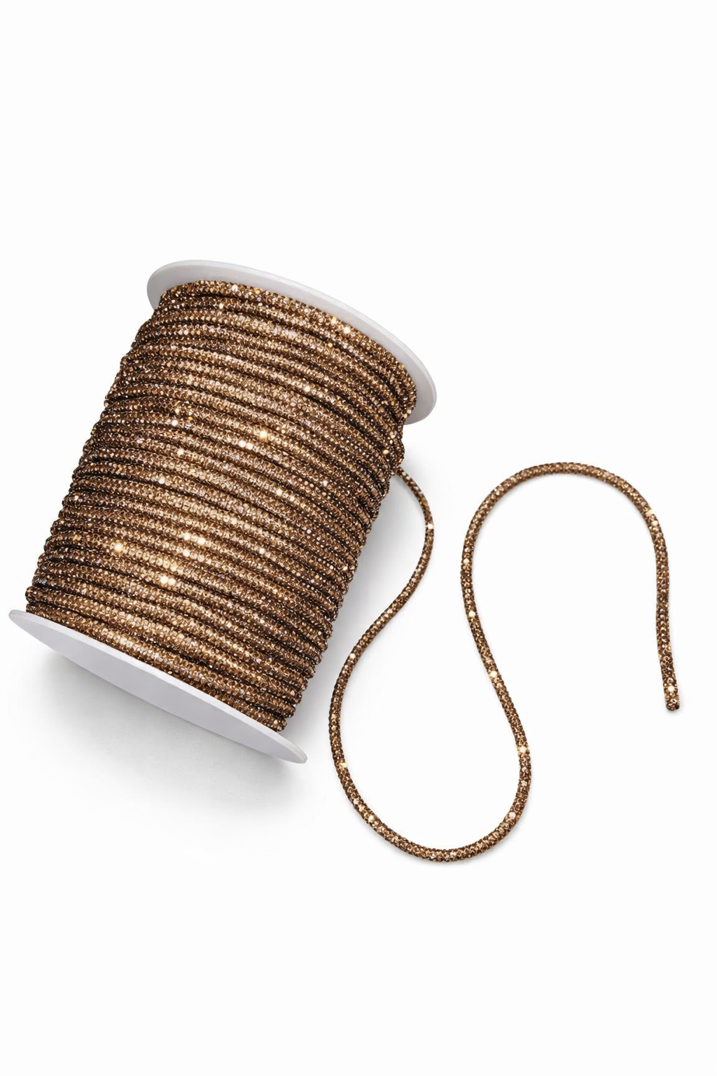 Champagne Rhinestone Rope for Phone Slings & Macramé Bags | Bling Rhinestone Cord